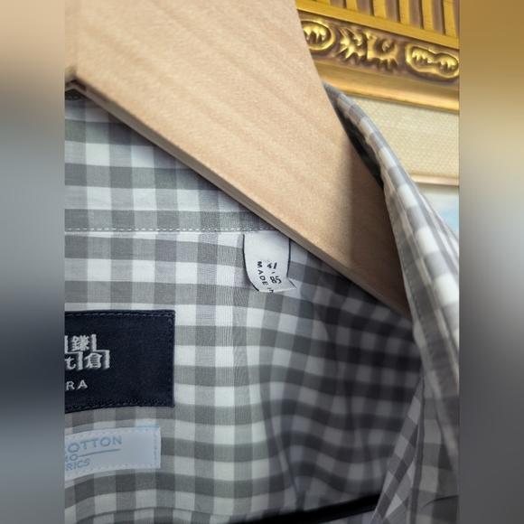 Makers Shirt Kamakura Gray Checkered Shirt - Picture 2 of 5